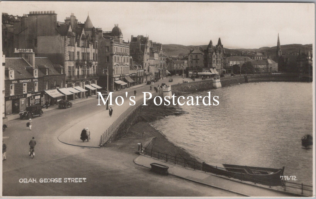 Scotland Postcard - George Street, Oban  SW15741