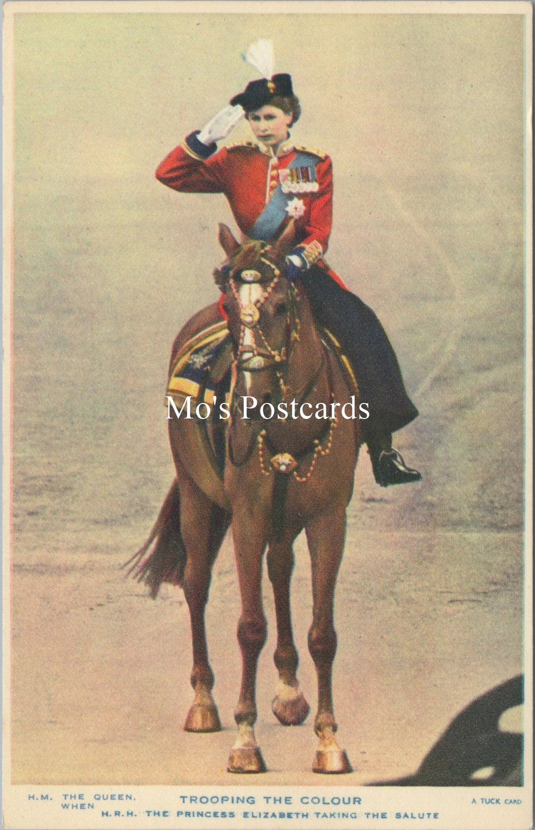 Royalty Postcard - Her Majesty Queen Elizabeth II, Trooping The Colour  SW15856