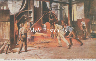 Yorkshire Postcard - Forging Bloom For Axles, Cammell Laird, Sheffield SW15874