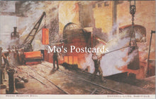 Load image into Gallery viewer, Yorkshire Postcard - Making Bessemer Steel, Cammell Laird, Sheffield  SW15968
