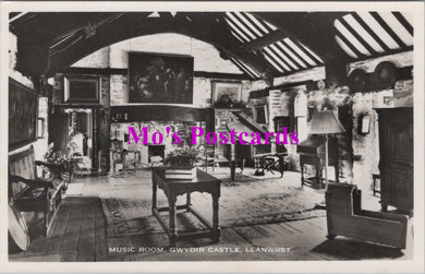 Wales Postcard - Music Room, Gwydir Castle, Llanwrst  SW14717