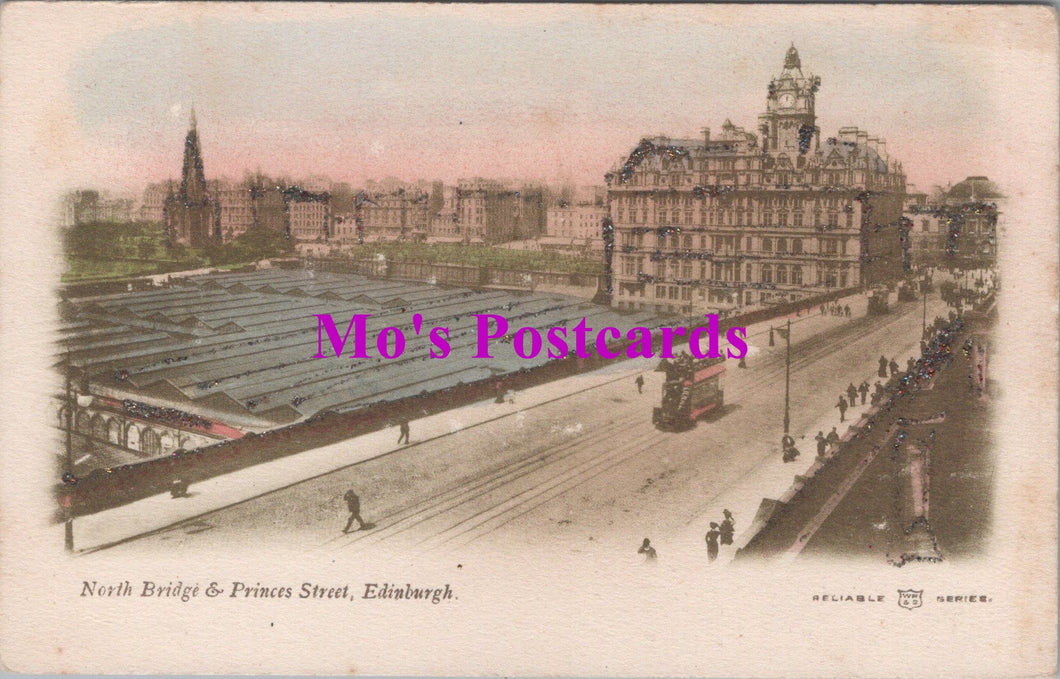 Scotland Postcard - Edinburgh, North Bridge and Princes Street   SW14725