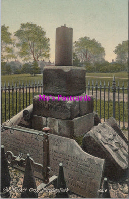 Cheshire Postcard - Old Market Cross. Macclesfield   SW14741