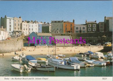 Wales Postcard - Tenby, The Harbour Beach   SW15463