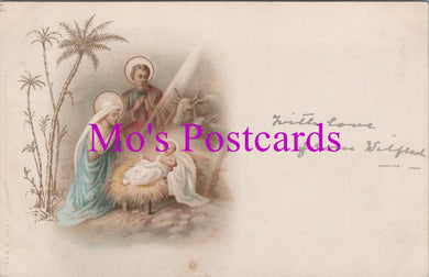 Religion Postcard - Baby Jesus in a Manger DZ75