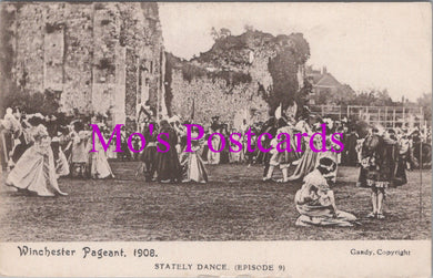Hampshire Postcard - Winchester Pageant, 1908, Stately Dance  DZ77