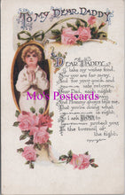 Load image into Gallery viewer, Greetings Postcard - To My Dear Daddy. Wartime Message  DZ89

