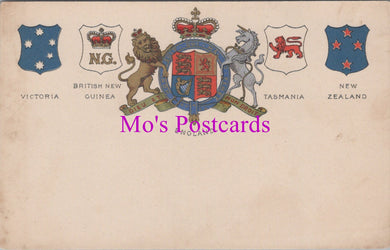 Heraldic Postcard - Heraldry, England, Victoria, British New Guinea DZ148