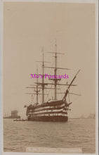 Load image into Gallery viewer, Royal Navy Postcard - H.M.S.Victory in Portsmouth Harbour  DZ154
