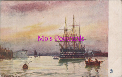 Royal Navy Postcard - H.M.S St Vincent, Portsmouth  DZ158