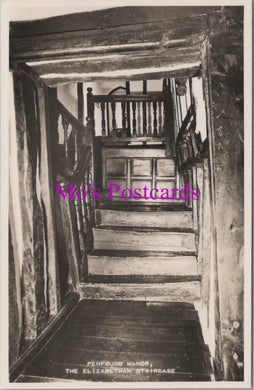 Cornwall Postcard - Penfound Manor, The Elizabethan Staircase  HM52