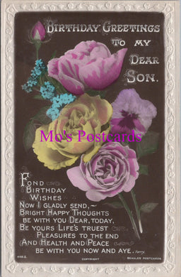 Greetings Postcard - Birthday Greetings To My Dear Son  HM71