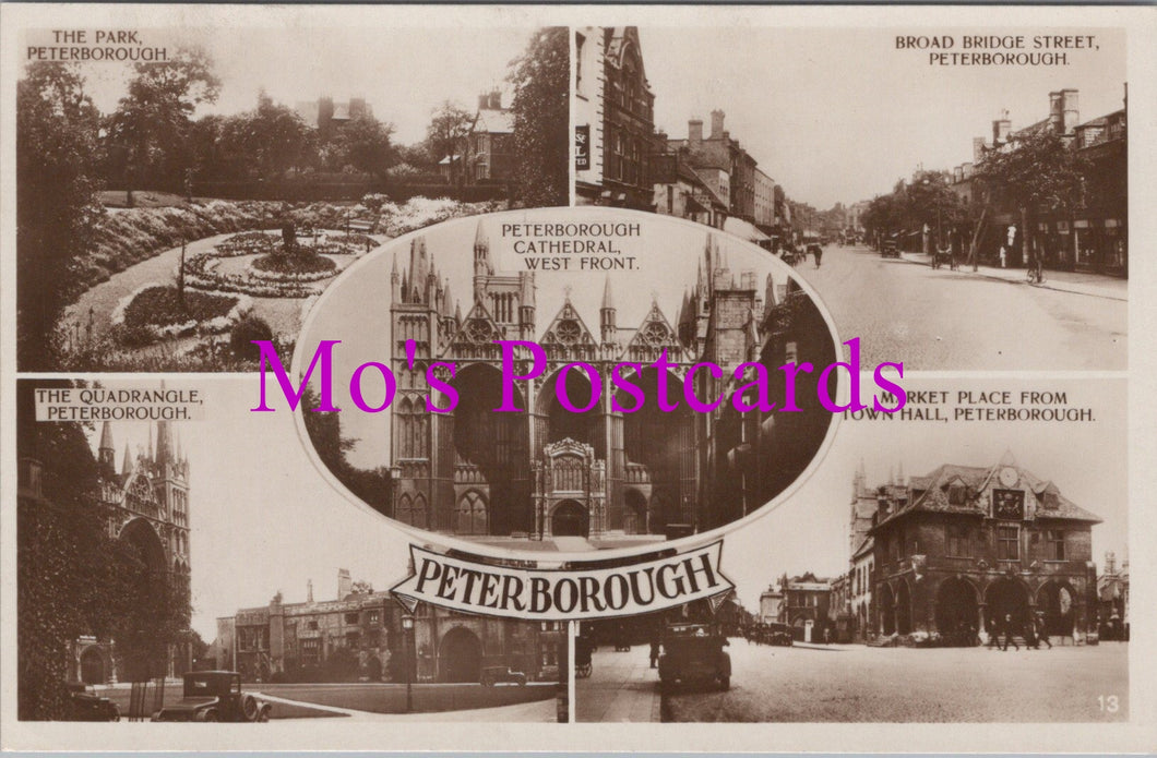 Cambridgeshire Postcard - Views of Peterborough   HM8