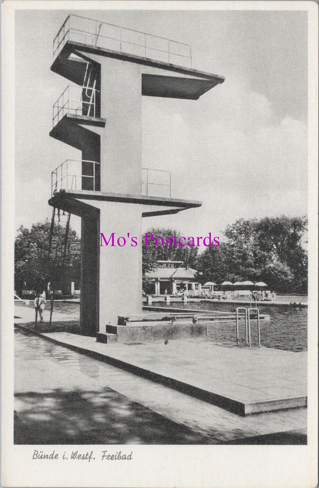 Germany Postcard - Bunde in North Rhine-Westphalia. Freibad SW14459