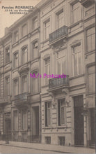 Load image into Gallery viewer, Belgium Postcard - Pension Rombauts, 12-14 Rue Berckmans, Bruxelles  SW14471
