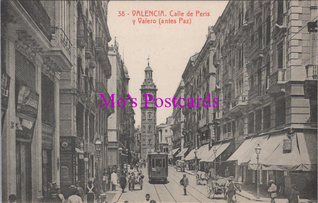 Spain Postcard - Valencia, Calle De Peris y Valero SW14851