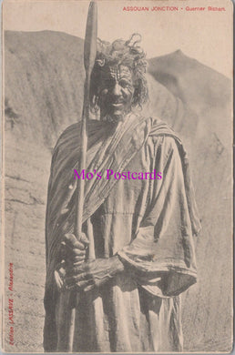 Egypt Postcard - Assouan Jonction, Guerrier Bichari  SW15174