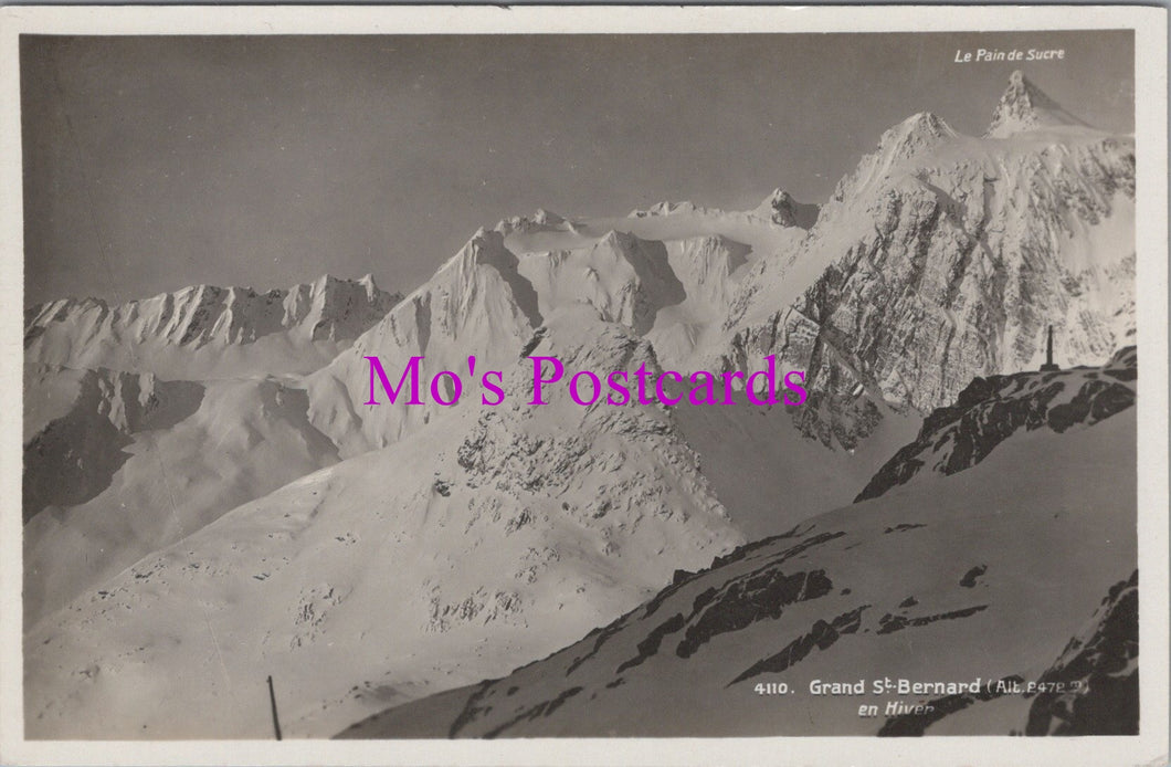 Switzerland Postcard - Great St Bernard, Western Alps     DZ258