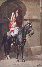Load image into Gallery viewer, Military Postcard - Life Guard on Sentry Duty at Horse Guards  SW13754
