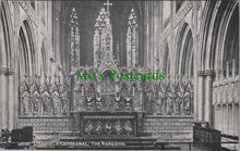 Load image into Gallery viewer, Staffordshire Postcard - Lichfield Cathedral: The Reredos  SW13759
