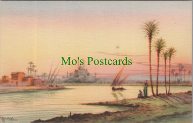 Egypt Postcard - Sunset on The Nile   SW13769