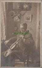 Load image into Gallery viewer, Musical Postcard - Musician Walter Creswick Playing a Cello SW13776
