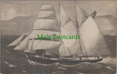 Shipping Postcard - Sailing Vessel Called Elmina  SW13778