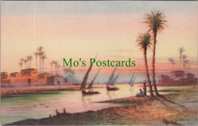 Load image into Gallery viewer, Egypt Postcard - Sailing Boats on The Nile at Sunset   SW13793

