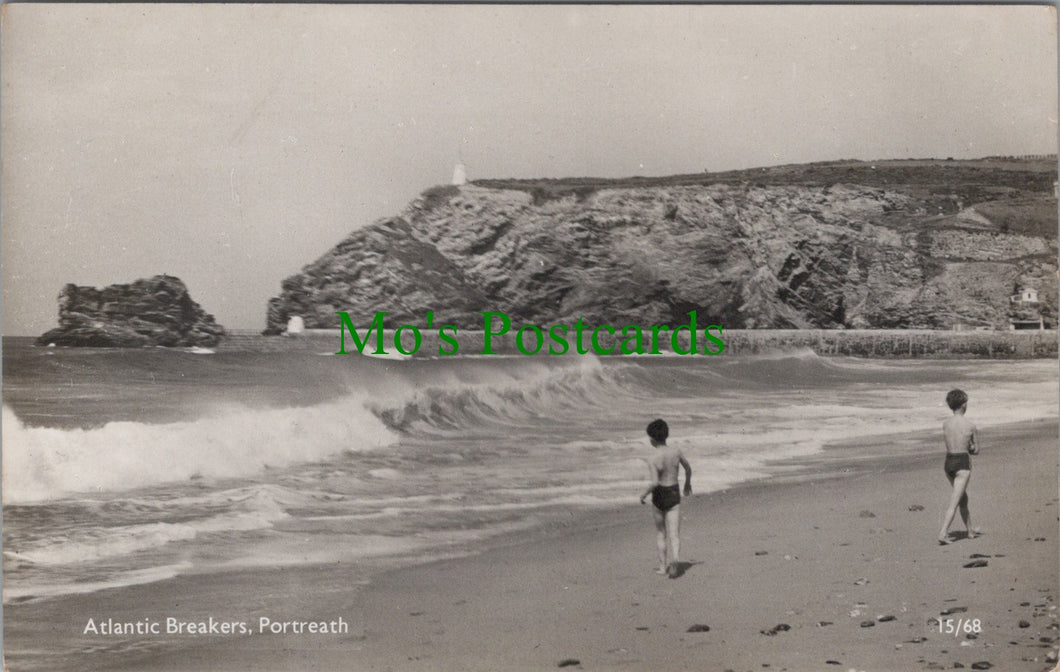Cornwall Postcard - Atlantic Breakers, Portreath  SW13912