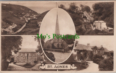 Cornwall Postcard - St Agnes Village  SW13914