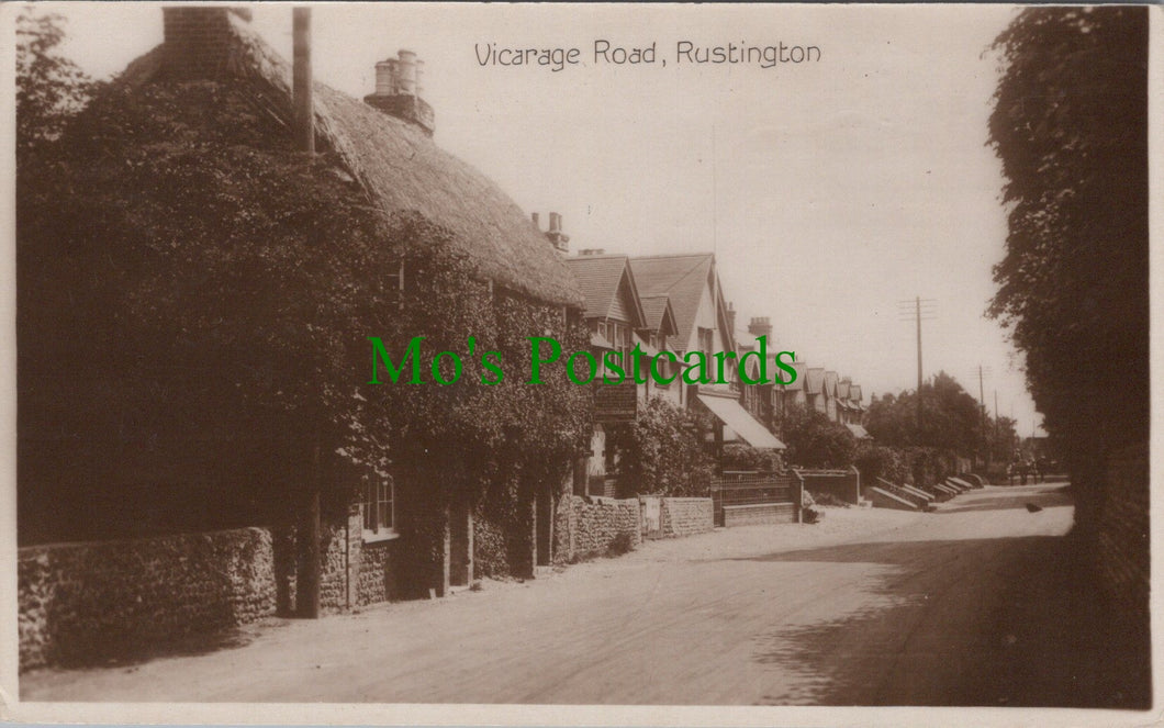 Sussex Postcard - Vicarage Road, Rustington  SW14016