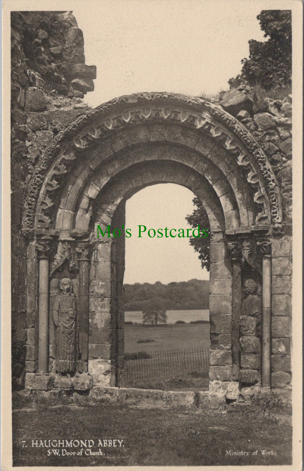 Shropshire Postcard - Haughmond Abbey, South West Door of Church  SW14046