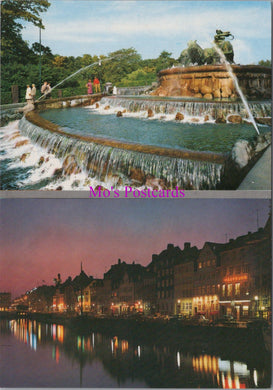 Denmark Postcard - Copenhagen, Nyhavn, Tre Gefion Fountain  SW15491