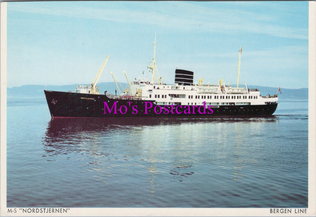 Shipping Postcard - M-S Nordstjernen, Bergen Line, Norway  SW15519