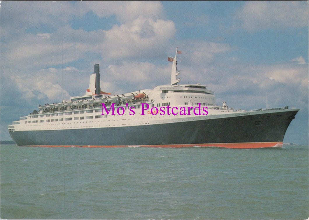 Shipping Postcard - Cunard Queen Elizabeth 2 Cruise Liner  SW15524