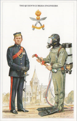 Military Postcard - British Army, The Queen's Gurkha Engineers  SW16544