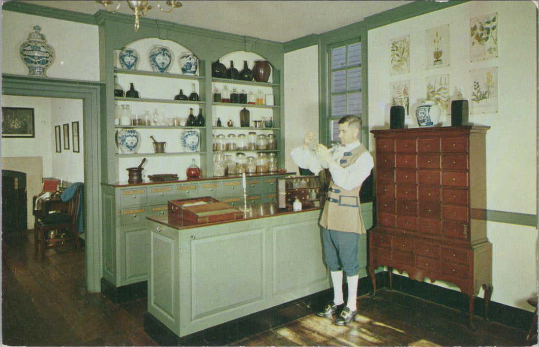 America Postcard - Pasteur-Galt Apothecary Shop, Williamsburg, Virginia  SW16558