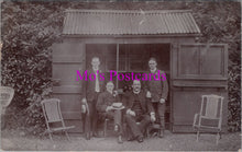 Load image into Gallery viewer, Hampshire Postcard - Group of Southampton Men and a Hut SW14676
