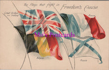 Load image into Gallery viewer, Military Postcard - The Flags That Fight in Freedom&#39;s Cause  SW14799
