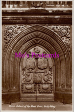 Load image into Gallery viewer, Somerset Postcard - Bath Abbey, Detail of The West Door SW14517
