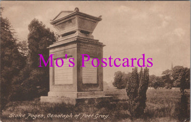 Buckinghamshire Postcard - Stoke Poges, Cenotaph of Poet Gray   SW14531