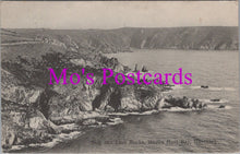 Load image into Gallery viewer, Guernsey Postcard - Dog and Lion Rocks, Moulin Huet Bay   SW14534
