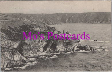 Guernsey Postcard - Dog and Lion Rocks, Moulin Huet Bay   SW14534