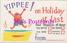 Load image into Gallery viewer, Tickacard Postcard - Yippee! on Holiday at Last  SW14588
