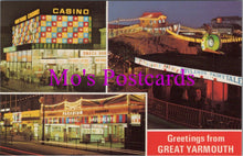 Load image into Gallery viewer, Norfolk Postcard - Greetings From Great Yarmouth Amusements  SW14591
