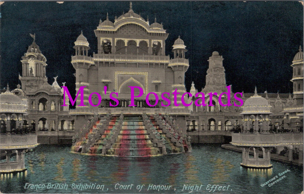 Franco-British Exhibition Postcard - Court of Honour, Night Effect  HM698