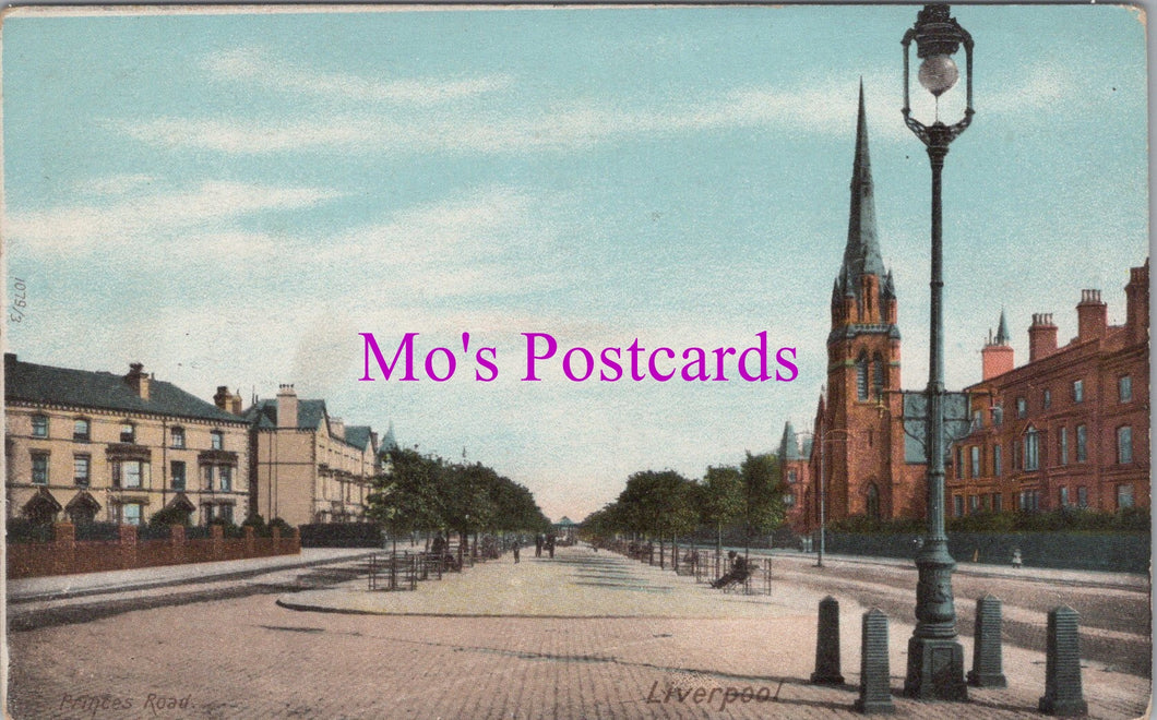 Lancashire Postcard - Princes Road, Liverpool  DZ179