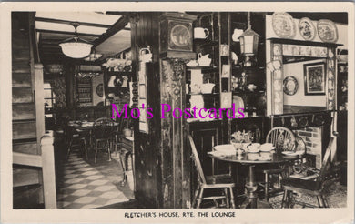 Sussex Postcard - The Lounge, Fletcher's House, Rye  DZ188