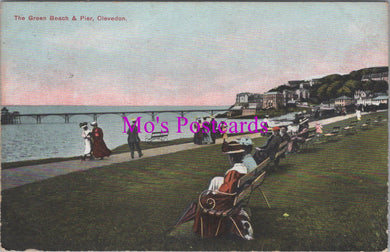 Somerset Postcard - The Green Beach and Pier, Clevedon   DZ196