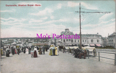 Somerset Postcard - Weston Super Mare Esplanade   DZ197